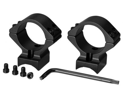 Browning T-Bolt 1 inch Standard Aluminum Alloy 2-Piece Integrated Scope Ring, Matte Black - 12338