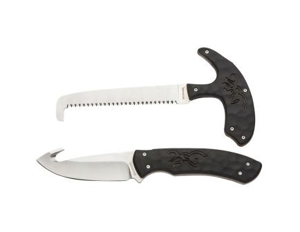 Browning Primal Combo Knife Combo Drop Point/Gut Hook/Skinner/Saw Black - Multi-Function - 3220420
