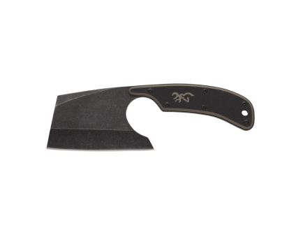 Browning Cutoff Camp Boxed Fixed Knife Cleaver Black/Tan - Efficient - 3220322B