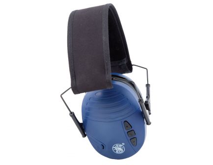 Smith & Wesson Sigma 20 dB Over the Head Hearing Protection Electronic Earmuff, Blue - 110042