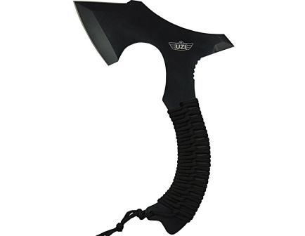Uzi Paracord Wrapped Full Tang Throwing Axe Black - Durable, Lightweight and Reliable - UZKAXE5