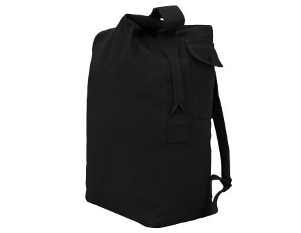 Rothco Nomad Canvas Duffle Backpack - Black