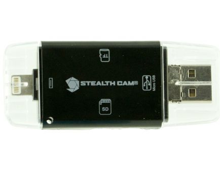 Stealth Cam Tri Card Reader for Android, IOS and USB Devices - STC-DDMCR