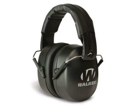 Walkers Game Ear 30 dB EXT Range Shooting Folding Muff, Black - GWPEXFM3