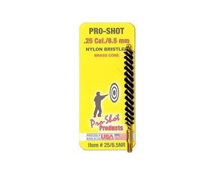 Pro-Shot .25 CAL./6.5MM Nylon Bristle Rifle Bore Brush 25/6.5NR