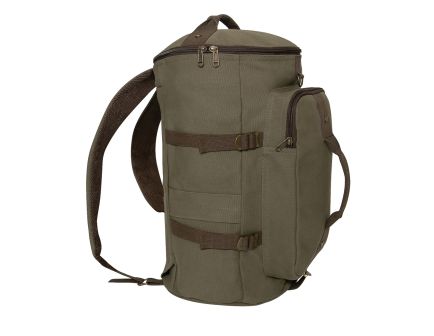 Rothco Convertible Canvas Duffle - Backpack - 19 Inches, Olive Drab