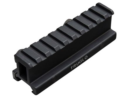 TruGlo Picatinny Riser Mount Matte, Black Anodized