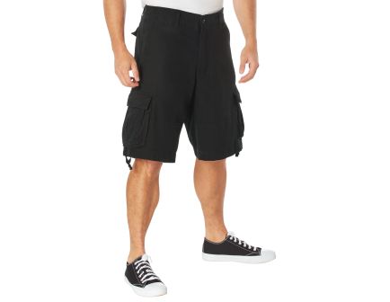 Rothco Vintage Utility Cargo Shorts - Black, 2X-Large