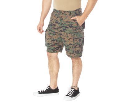Rothco Vintage Paratrooper Cargo Shorts - Woodland Digital Camo, 2X-Large