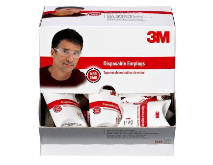 3M Peltor 29 dB Disposable Inside the Ear Plug, Multi-Color, 50 Pair/pack - 905795010C