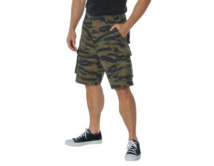 Rothco Vintage Paratrooper Cargo Shorts - Tiger Stripe Camo, 3X-Large