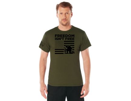 Rothco Freedom Isnt Free T-Shirt - Olive Drab, 2X-Large