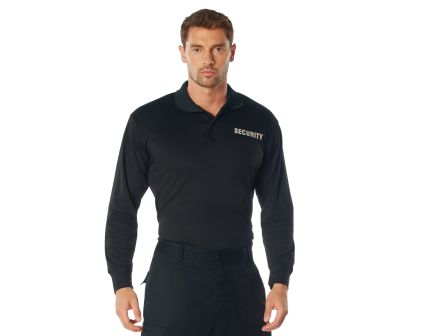 Rothco Moisture Wicking Long Sleeve Security Polo - 3X-Large