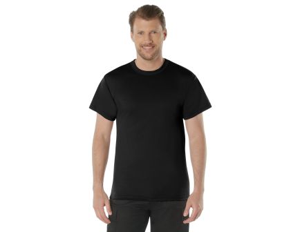 Rothco Quick Dry Moisture Wicking T-Shirt - Black, 3X-Large