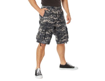 Rothco Vintage Utility Cargo Shorts - Subdued Urban Digital Camo, Medium