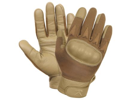 Rothco Hard Knuckle Cut And Fire Resistant Gloves - Coyote Brown, Large