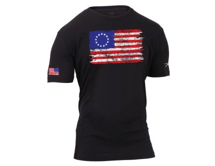 Rothco Colonial Betsy Ross Flag T-Shirt - Black, 3X-Large