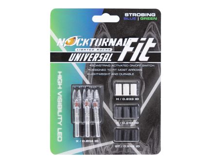 Nockturnal FIT Universal Nock, Strobing Blue/Green - NT-320