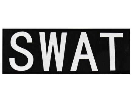 Rothco Swat Patch With Hook Back - Large