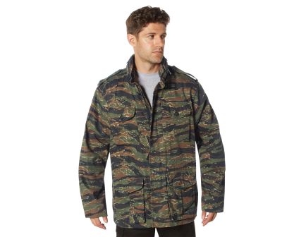 Rothco Vintage Lightweight M-65 Field Jacket - Tiger Stripe Camo, 3X-Large