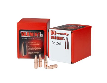 Hornady 22 Cal (.224) 55gr SP Bullets with Cannelure,  100 Count -2266