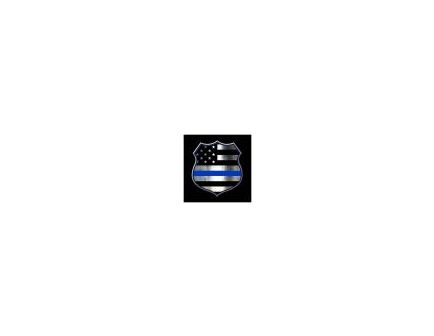 Rothco Thin Blue Line Shield T-Shirt - Large