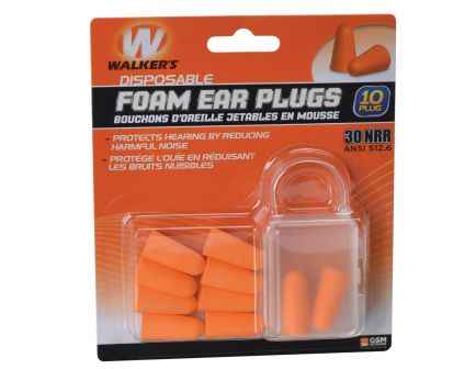 Walkers Game Ear 30 dB Inside the Ear Plug, Orange, 5/pack - GWPFP5PK