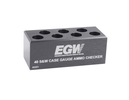 EGW .40 S&W 7-Hole Case Gauge Ammo Checker