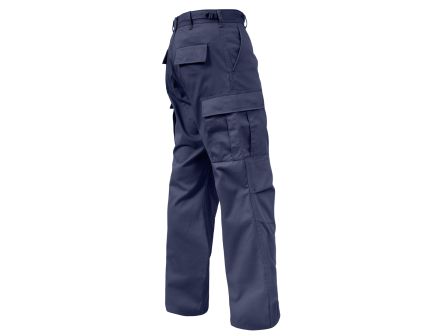 Rothco Relaxed Fit Zipper Fly Bdu Pants - Navy Blue, Large