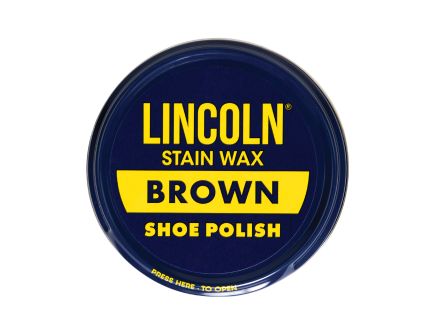 Lincoln U.S.M.C. Stain Wax Shoe Polish - Brown