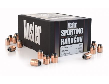Nosler 44 Caliber (.429) 240gr Jacketed Soft Point Bullets 250ct - 44868