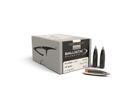 Nosler 30 Caliber (.308) 180gr Combined Technology Ballistic Silvertip BT Bullets 50ct - 51170