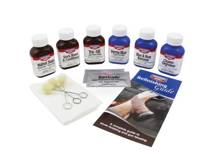 Birchwood Casey Deluxe Perma Blue Tru-Oil Liquid Gun Blue and Gun Stock Finish Kit, Blue - 20001