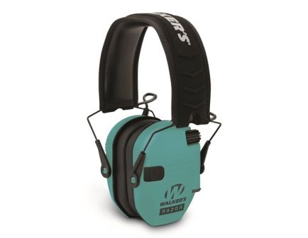 Walker Razor-Slim Shooter Electronic Folding Muff Series, Light Teal - GWP-RSEM-LTL