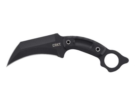CRKT Du Hoc Fixed Blade with Sheath, Black Powder Coated - 2630