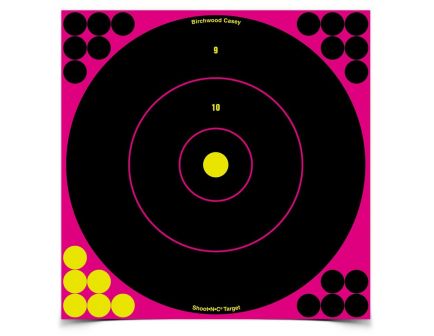 Birchwood Casey Shoot-N-C 12" Pink Bull'sEye Target, 5-Pack - 34027