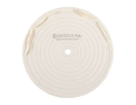 Brownells 8" x 1/2" Stitched Muslin Polishing Wheel