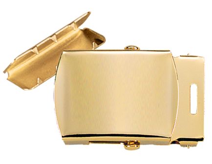 Rothco G.I. Type Web Belt Buckle And Tip Pack - Brass
