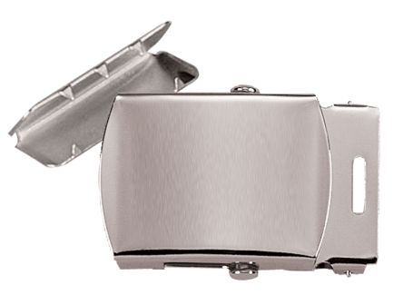 Rothco G.I. Type Web Belt Buckle And Tip Pack - Chrome