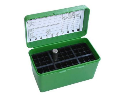 MTM Case-Gard Deluxe Flip-Top 7mm 50 Rounds Ammo Box, Green - H50-R-MAG-10