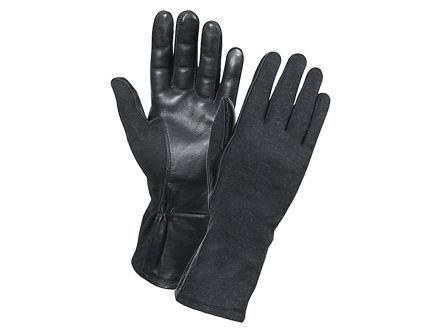 Rothco G.I. Type Flame Heat Resistant Flight Gloves - Black, 7