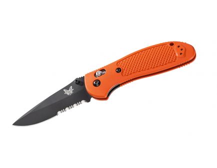 Benchmade Griptilian Drop-Point Knife, Orange - 551SBK-ORG 