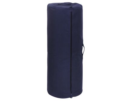 Rothco Canvas Duffle Bag With Side Zipper - Navy Blue, 30 X 50