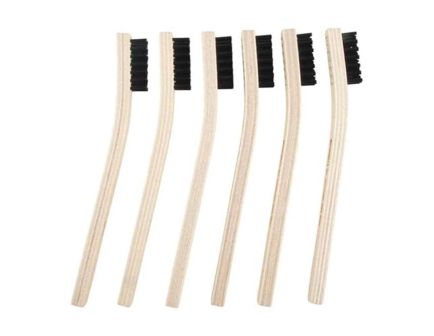 Brownells 7.76" Heavy-Duty Straight Wire Gunsmith Brush, Pack of 6