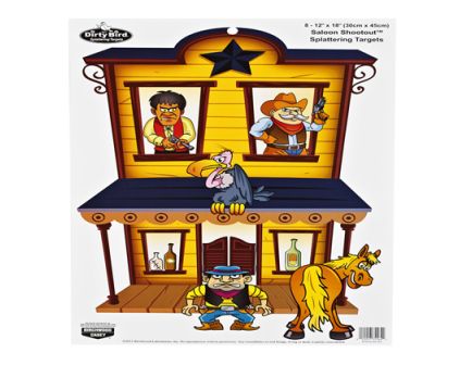 Birchwood Casey Dirty Bird 12x18 "Saloon Shootout" 8pk 35564