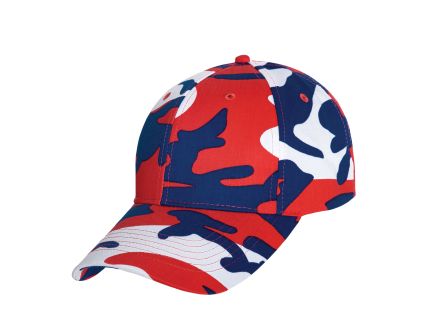 Rothco Supreme Camo Low Profile Cap - Red - White - Blue Camo