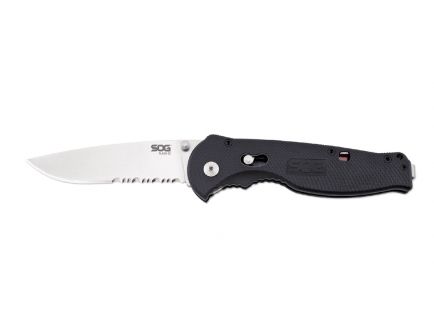 SOG Flash II Semi Serrated Drop Point Folding Knife - FSA98-CP