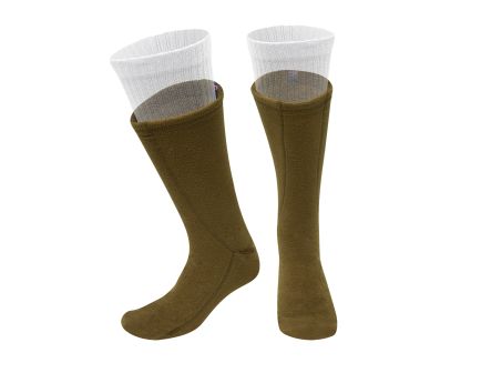 Rothco Polar Fleece Boot Liners - Coyote Brown, Large