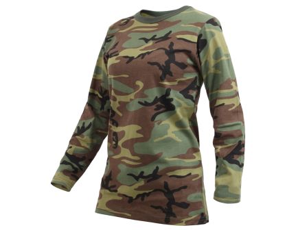 Rothco Womens Long Sleeve Camo T-Shirt - X-Small