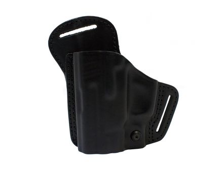 Blackhawk! Leather Check-Six Left Handed  OWB Holster, Black -420706BKL